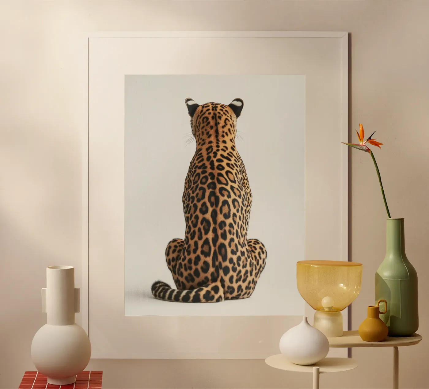 Elegant leopard poster by Carinaprint