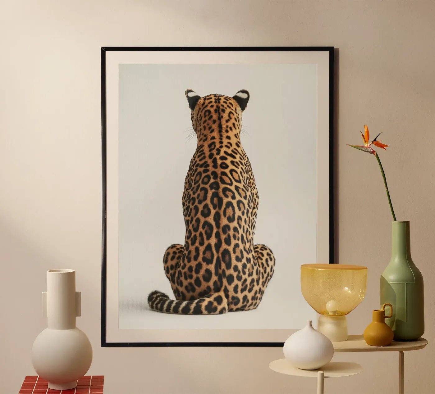 Elegant leopard poster by Carinaprint