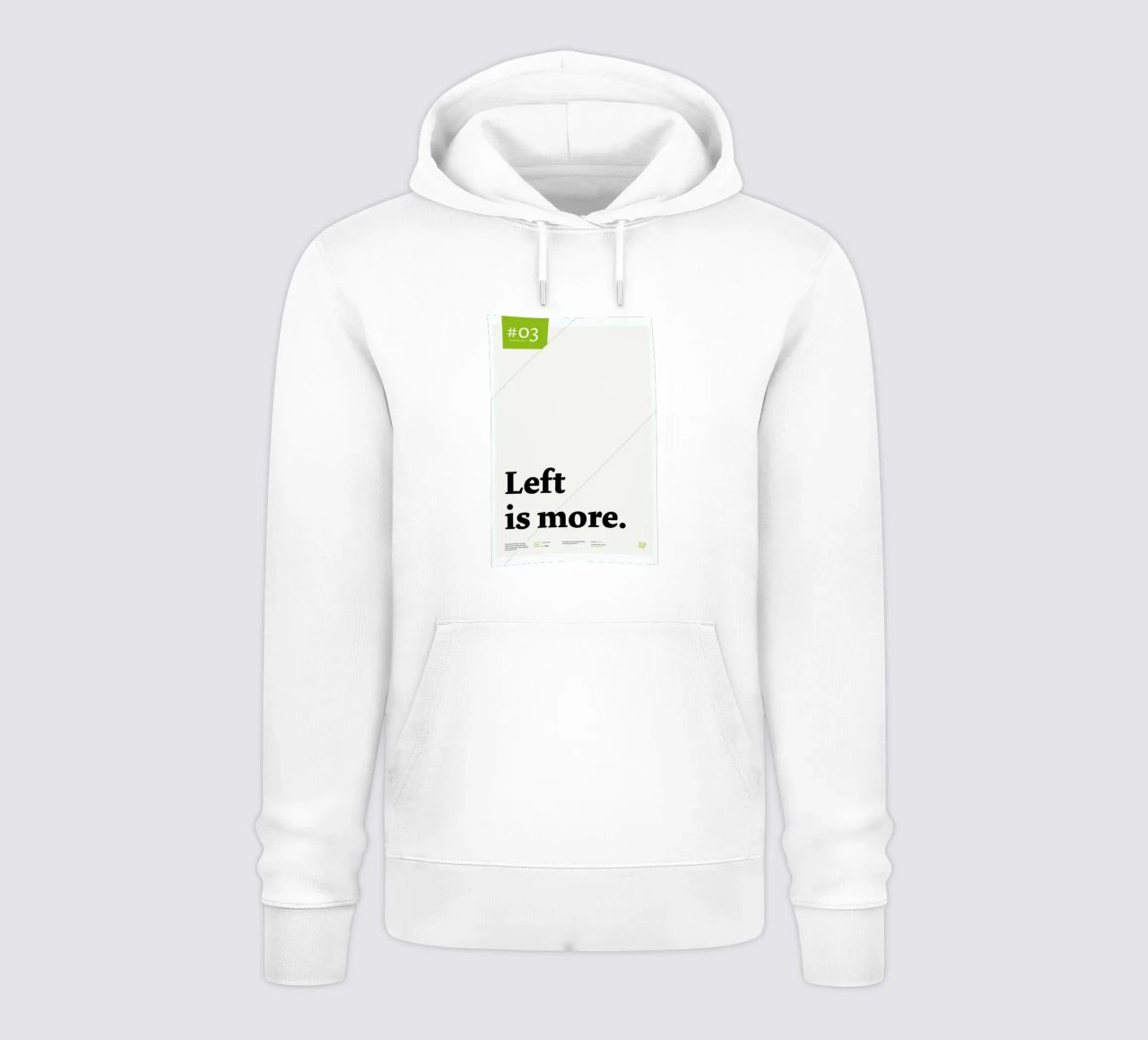 Left is more felpa con cappuccio da Stefano Joker Lionetti