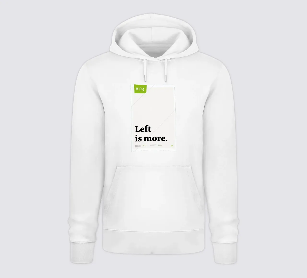 Left is more felpa con cappuccio da Stefano Joker Lionetti