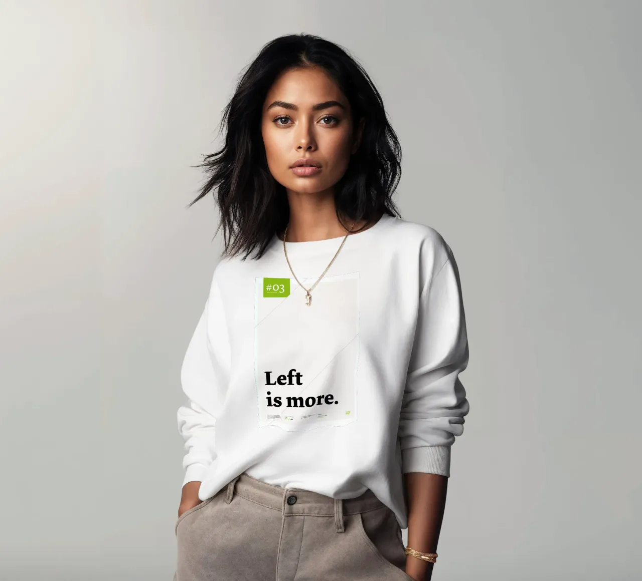 Left is more sweatshirt van Stefano Joker Lionetti