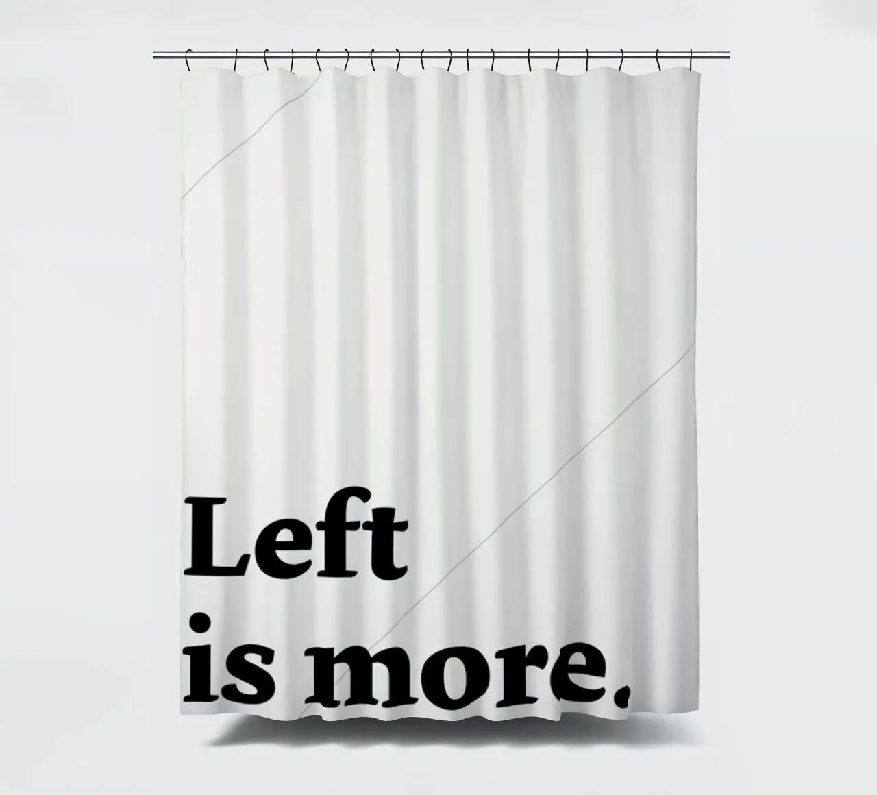 Left is more tenda da doccia da Stefano Joker Lionetti