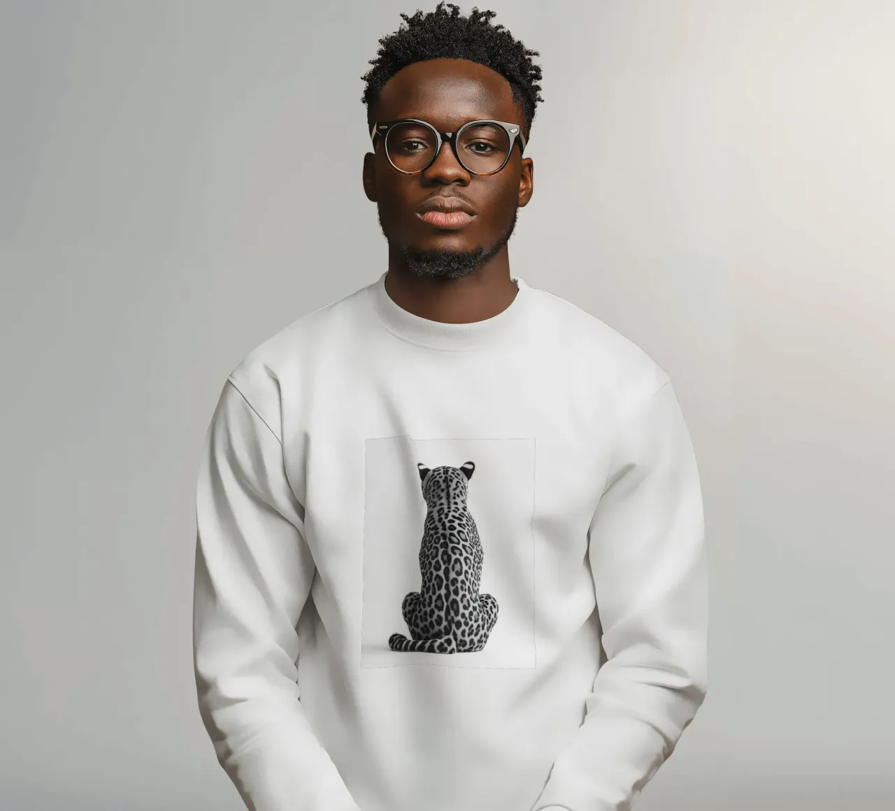 B&N Leopardo a riposo felpa da Carinaprint