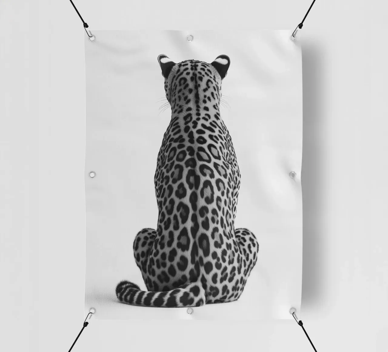 B&N Leopardo a riposo telo in pvc da Carinaprint