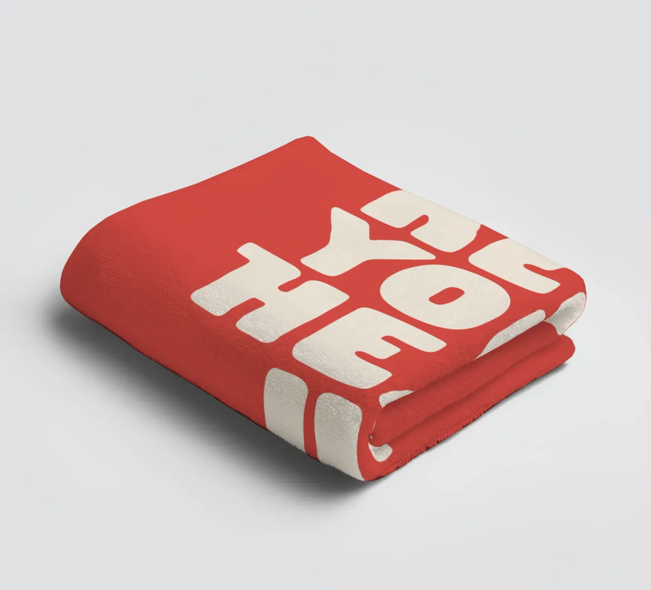 Keep Your Head Up Optimistic Typography Design towel by THE MOTIVATED TYPE