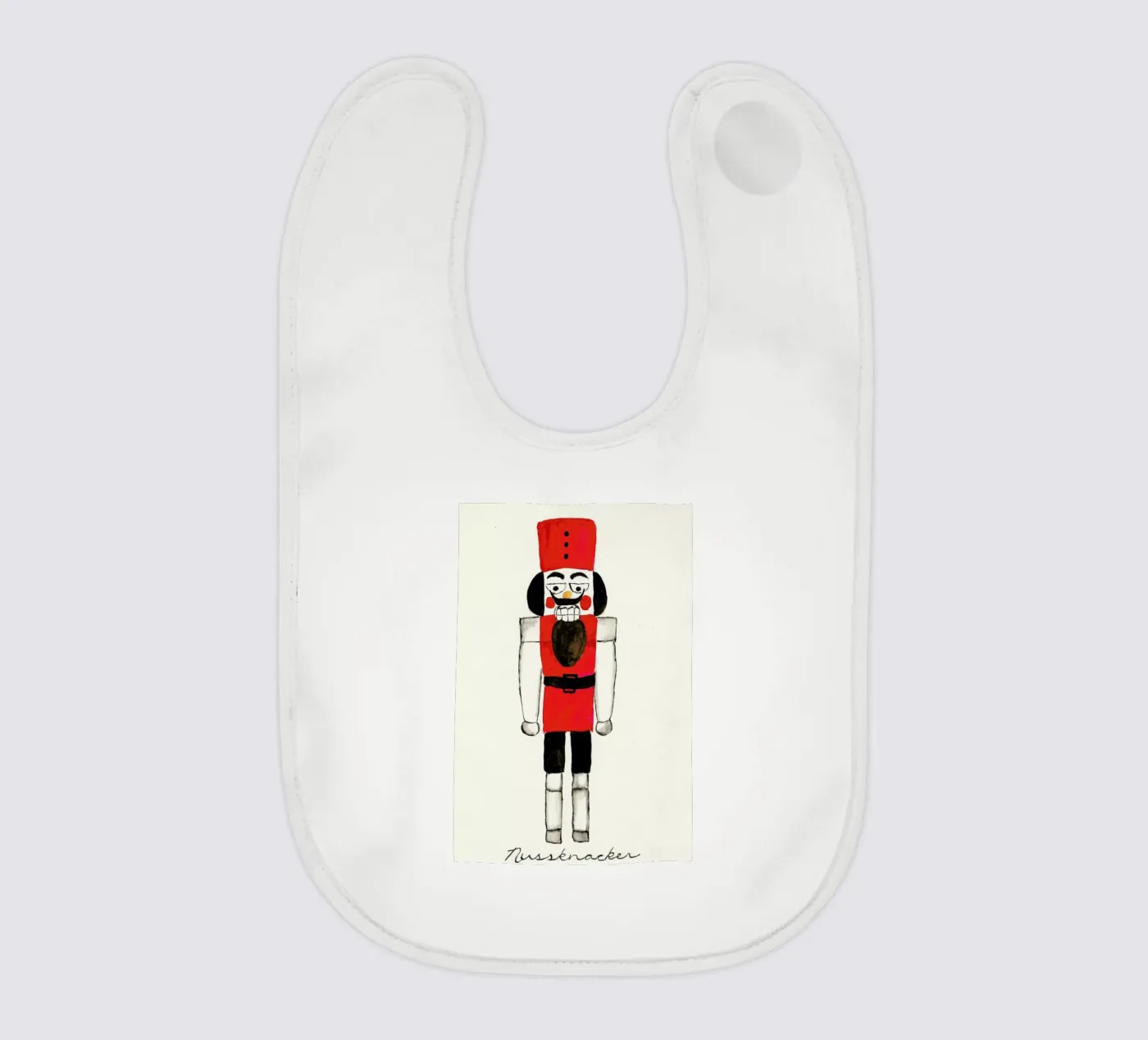 Nussknacker baby bib by Nathys_illustration