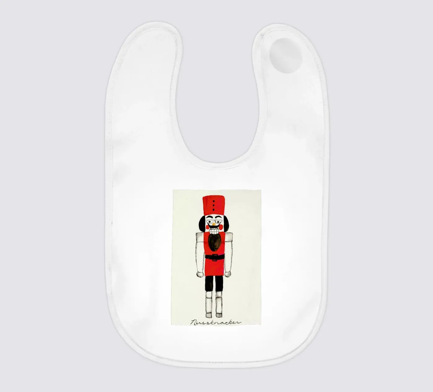 Nussknacker baby bib by Nathys_illustration