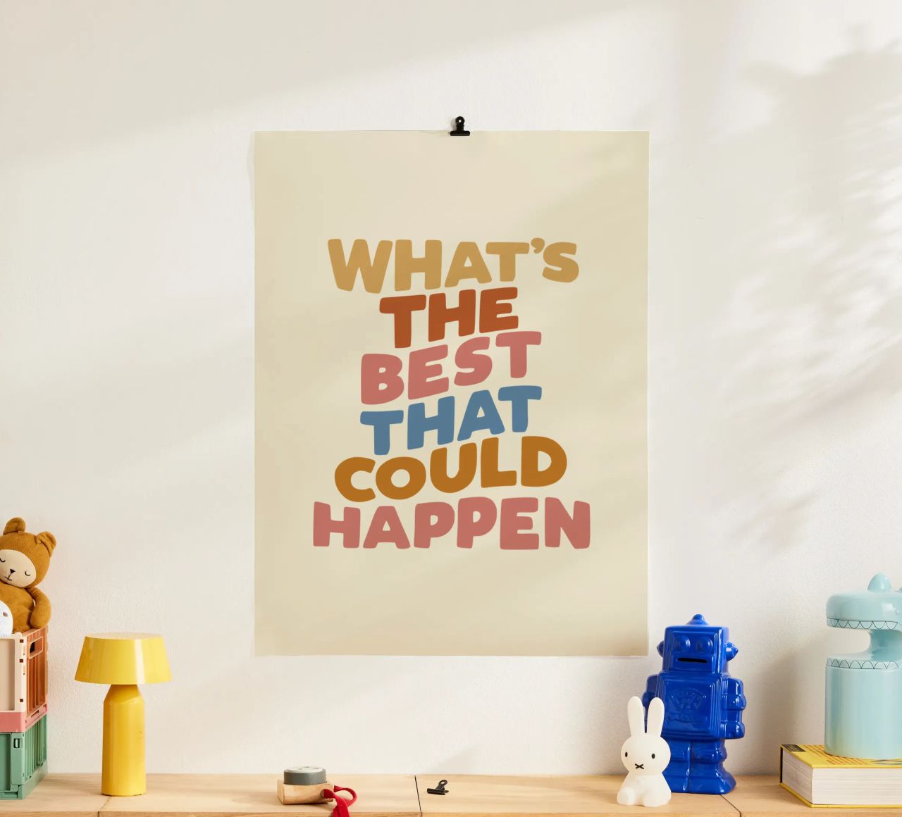 Was ist das Beste, was passieren kann Typografie Druck Poster von THE MOTIVATED TYPE
