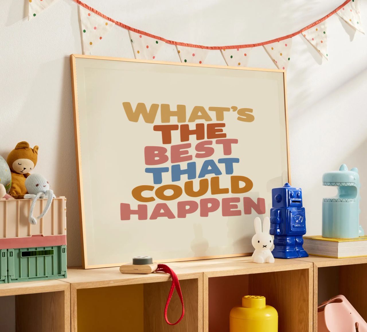 Was ist das Beste, was passieren kann Typografie Druck Poster von THE MOTIVATED TYPE