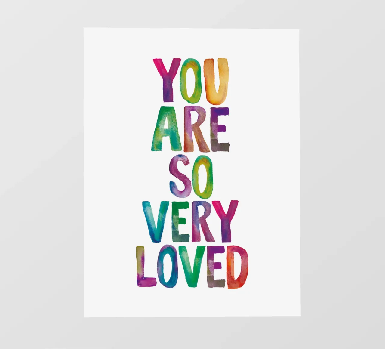 Sei così tanto amato Design tipografico arcobaleno pellicola backlit da THE MOTIVATED TYPE
