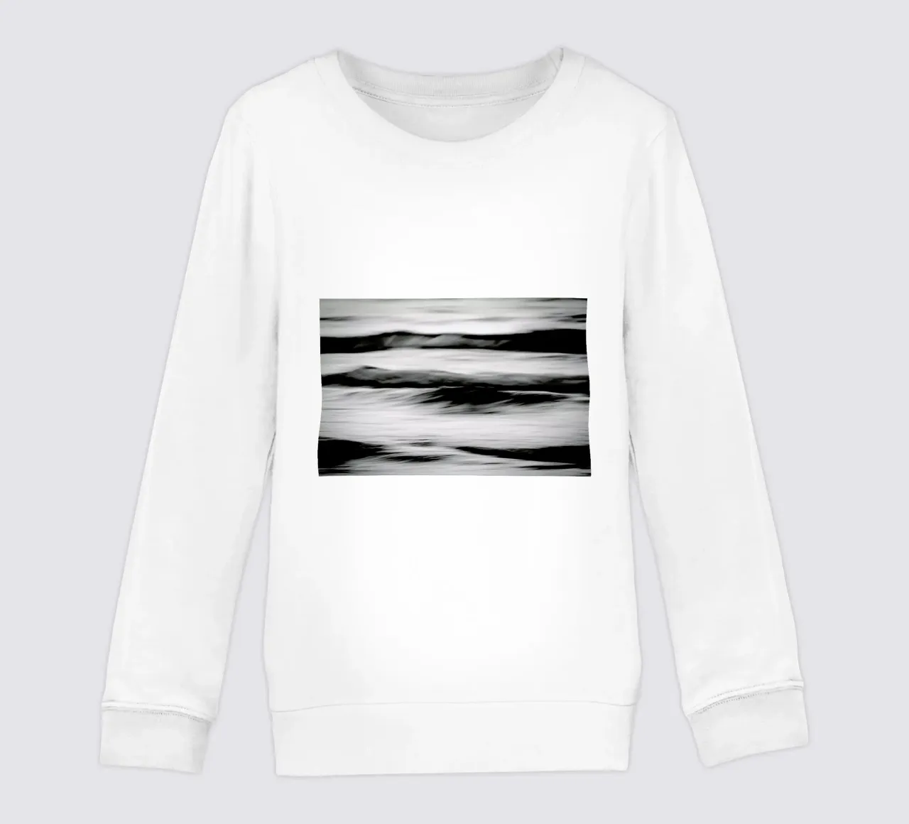 Waves Black & White felpa bambino da Tal Paz-Fridman