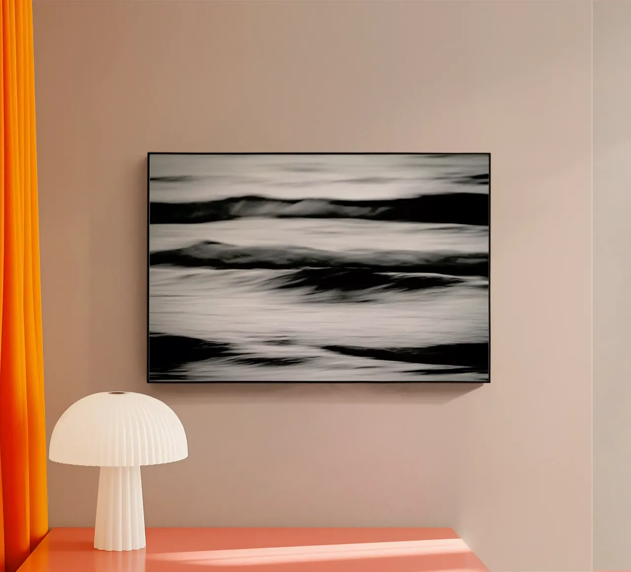 Waves Black & White plexiglass da Tal Paz-Fridman