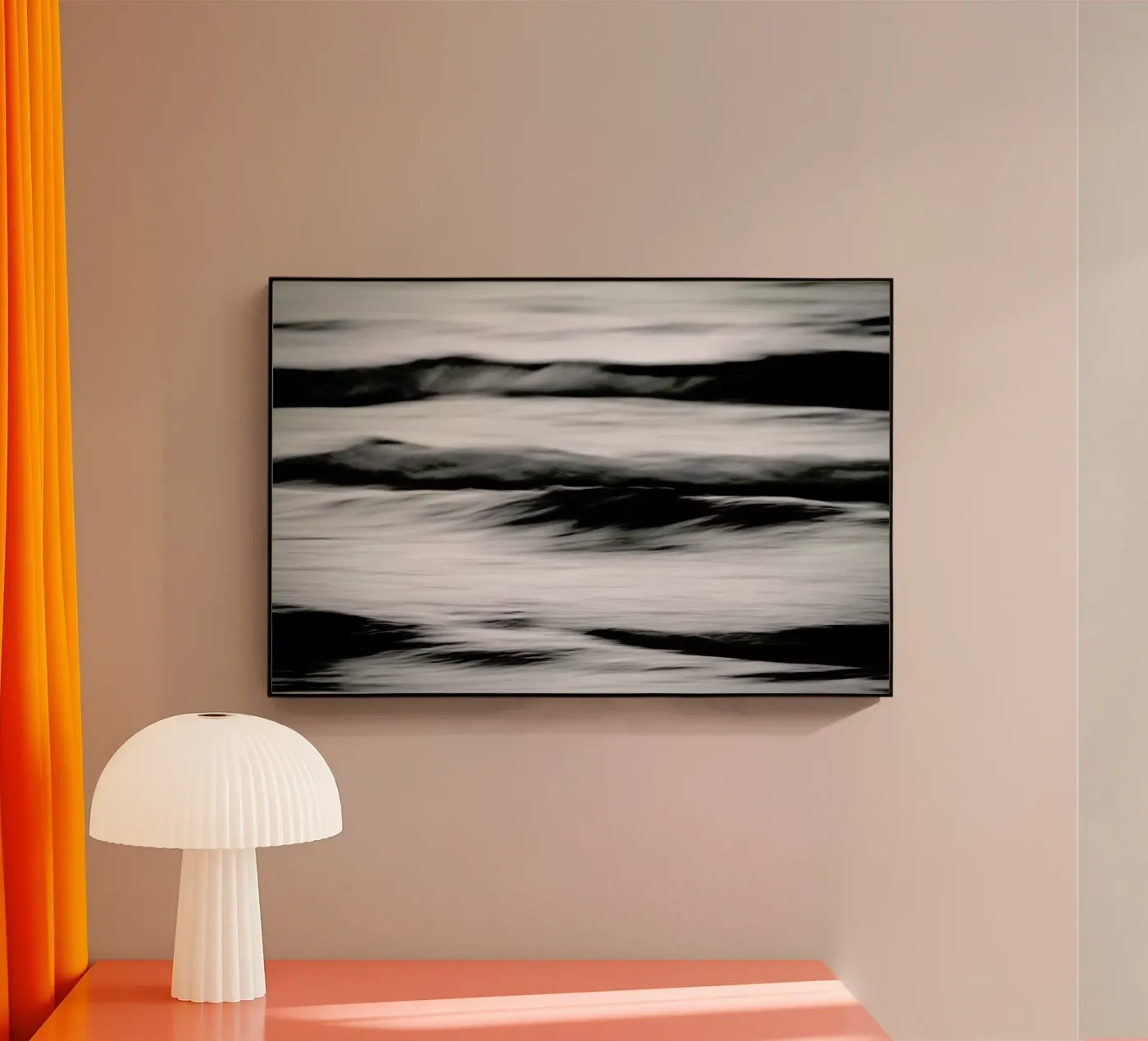 Waves Black & White plexiglass da Tal Paz-Fridman