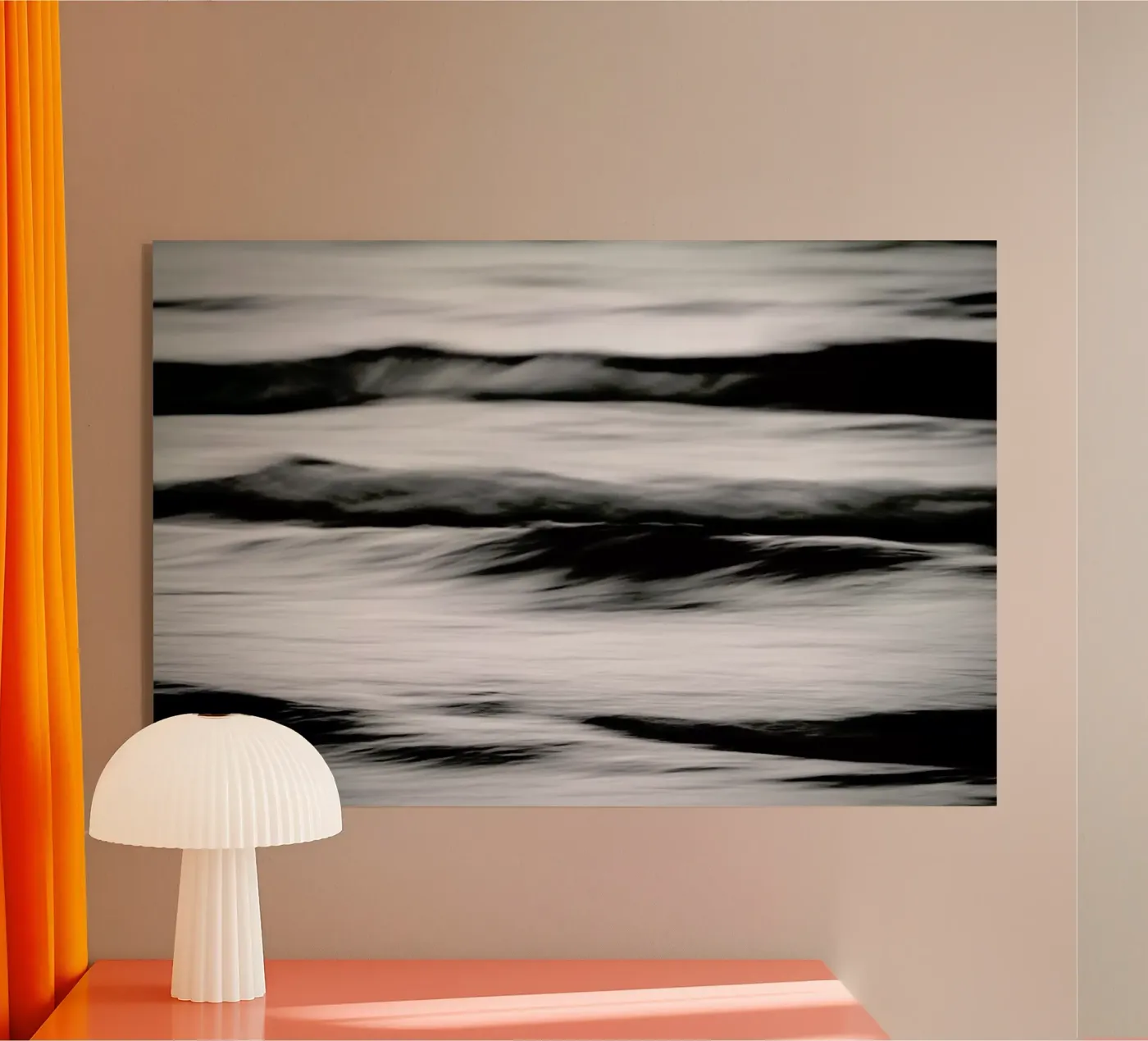 Waves Black & White plexiglass da Tal Paz-Fridman