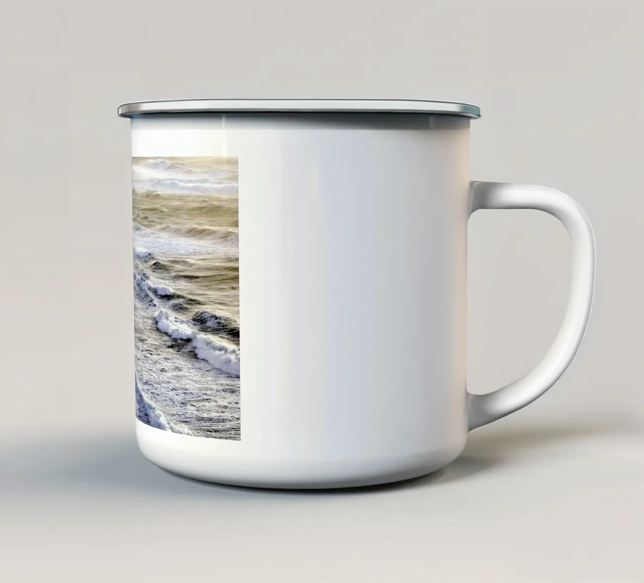 Infinite Sea enamel mug by Tal Paz-Fridman