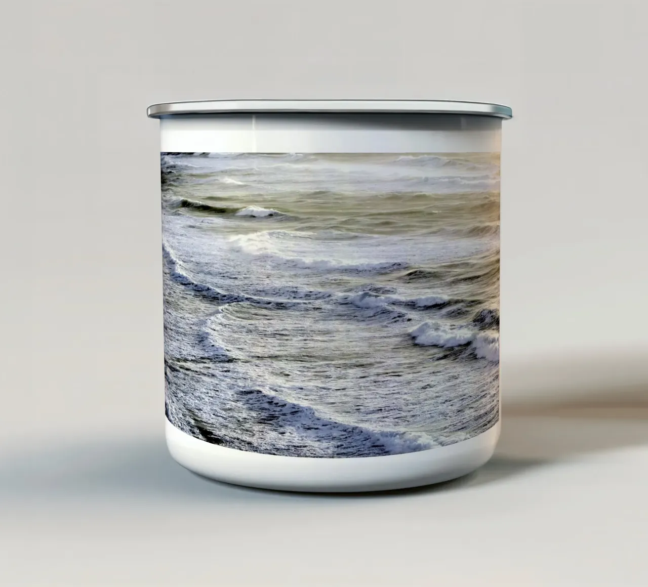 Infinite Sea emaille mok van Tal Paz-Fridman