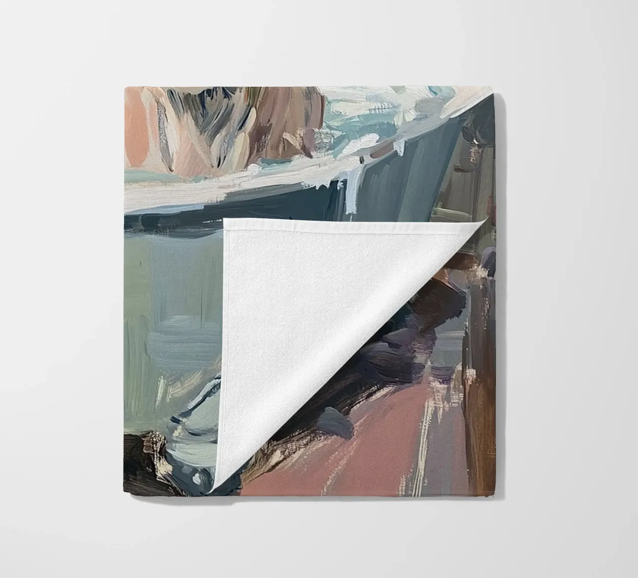 Mucca Highland nella vasca da bagno telo mare da Nikis Art Studio