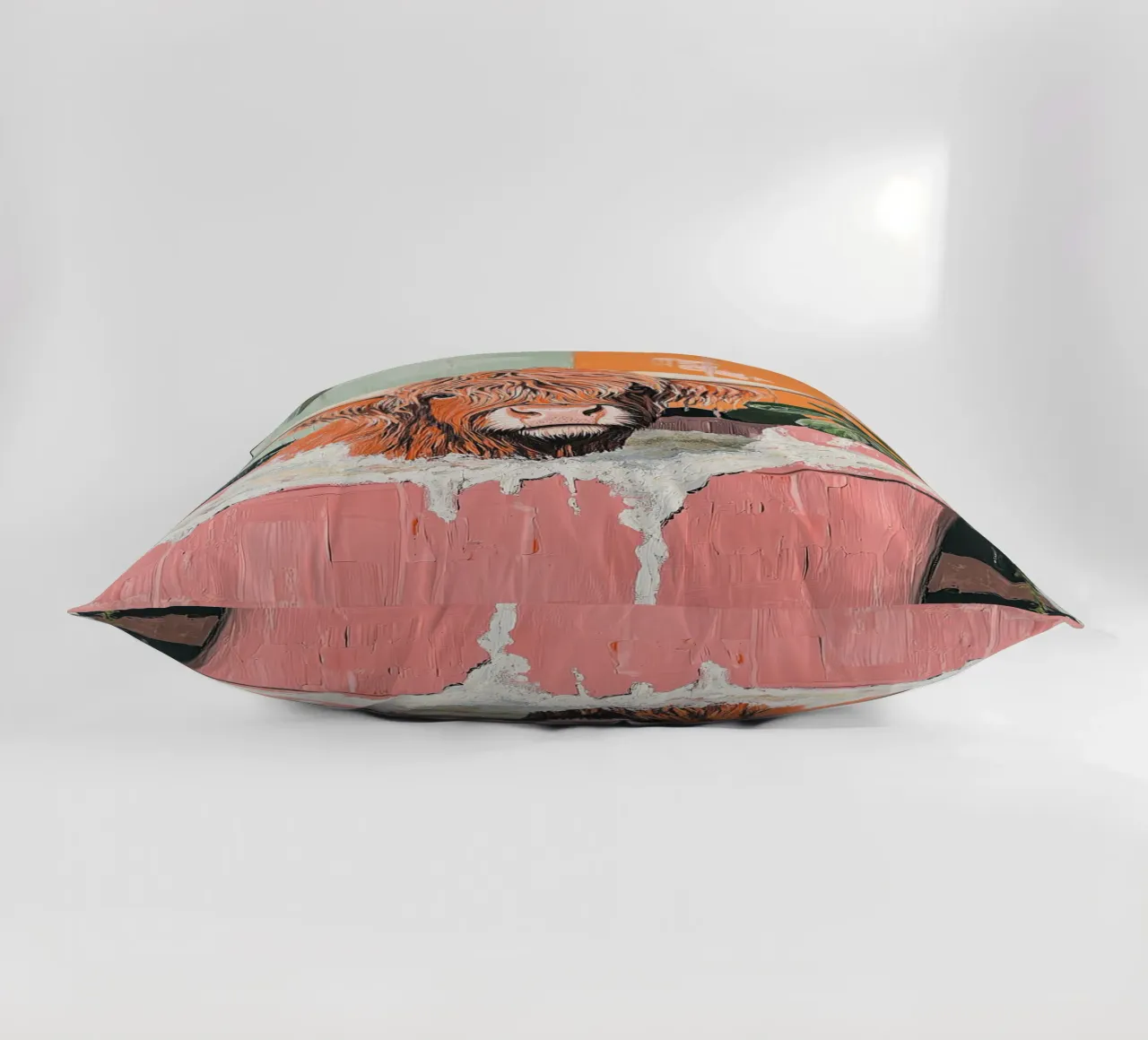 Mucca delle Highlands cuscino da Nikis Art Studio