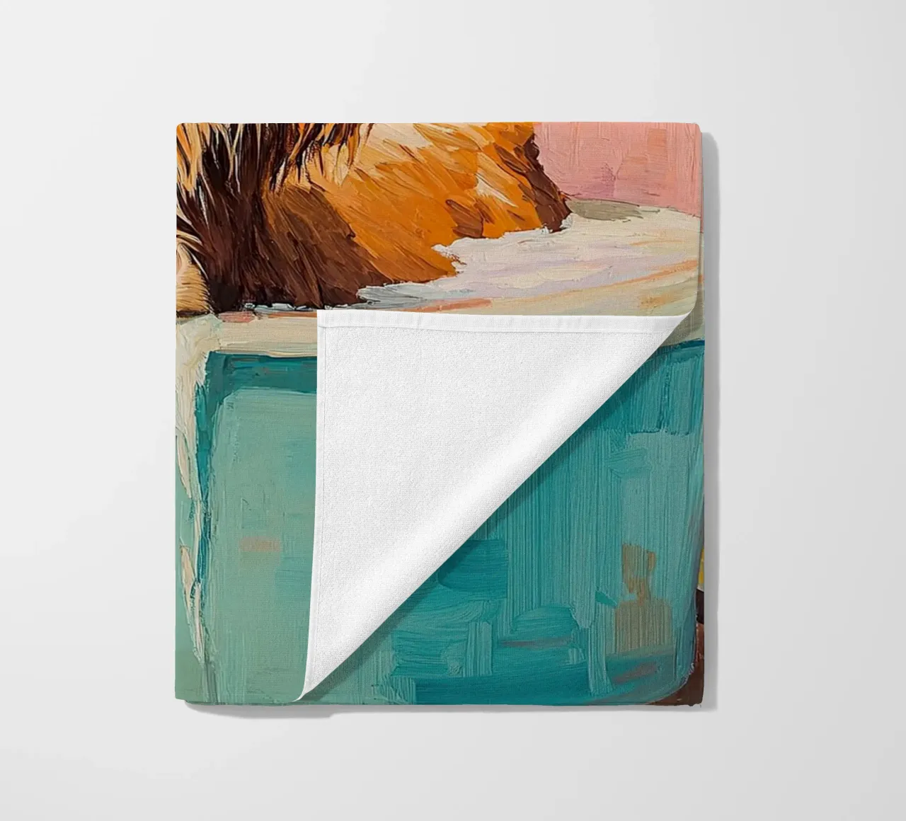 Mucca delle Highlands telo mare da Nikis Art Studio