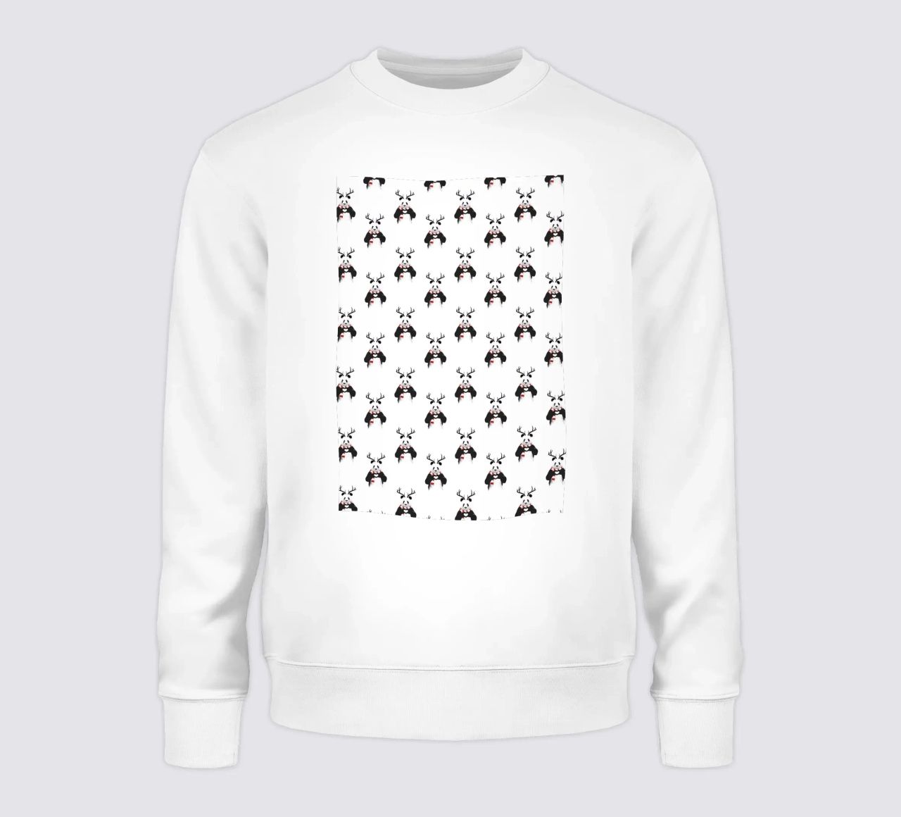 Xmas Panda Pattern sudadera de Balazs Solti