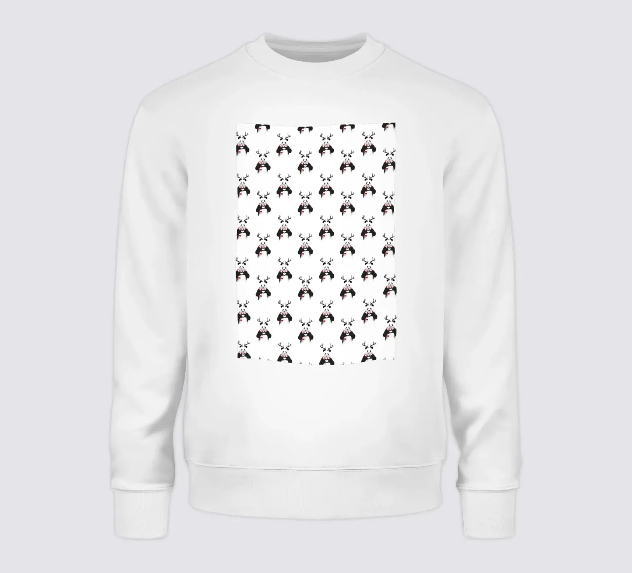 Xmas Panda Pattern felpa da Balazs Solti