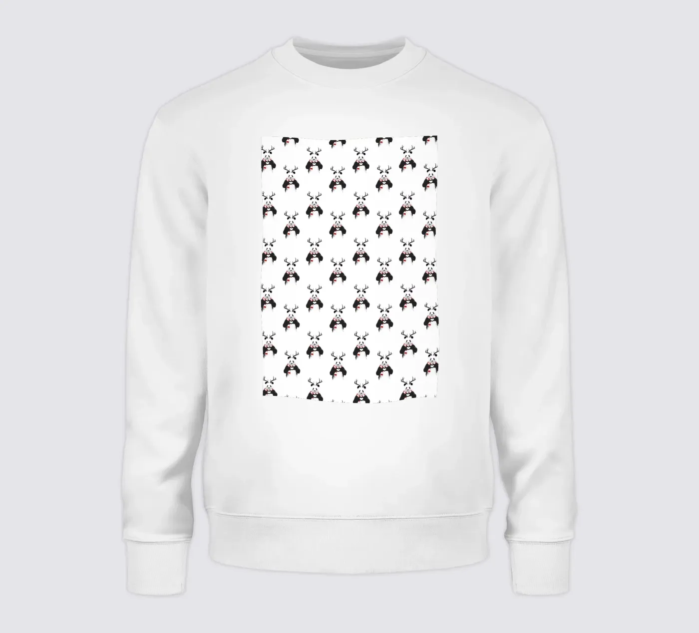 Xmas Panda Pattern felpa da Balazs Solti