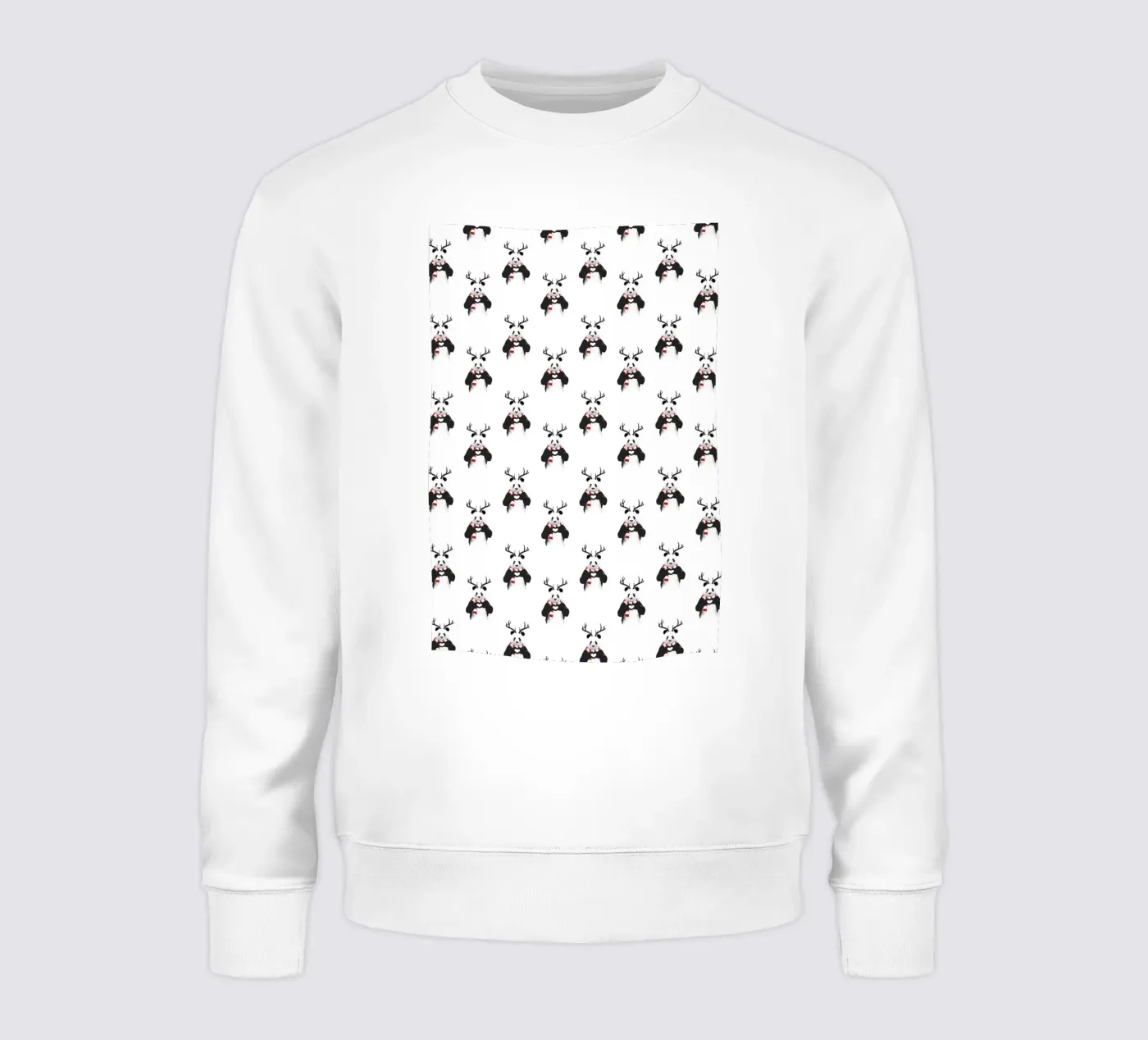 Xmas Panda Pattern felpa da Balazs Solti