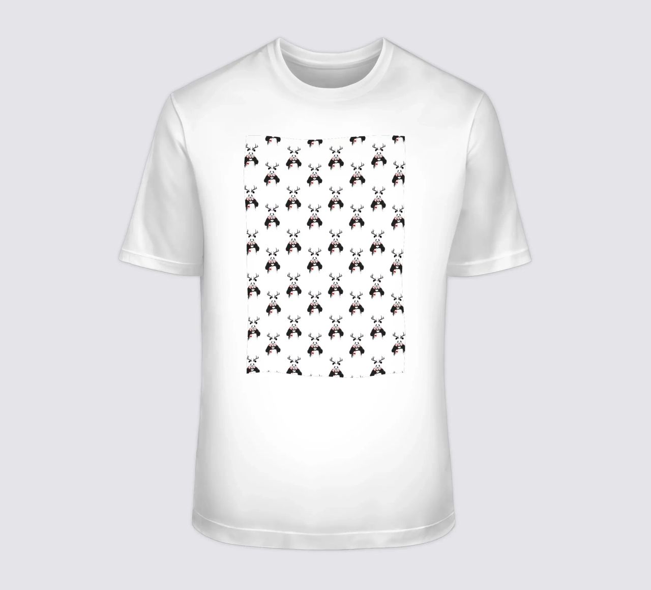 Xmas Panda Pattern t-shirt da Balazs Solti