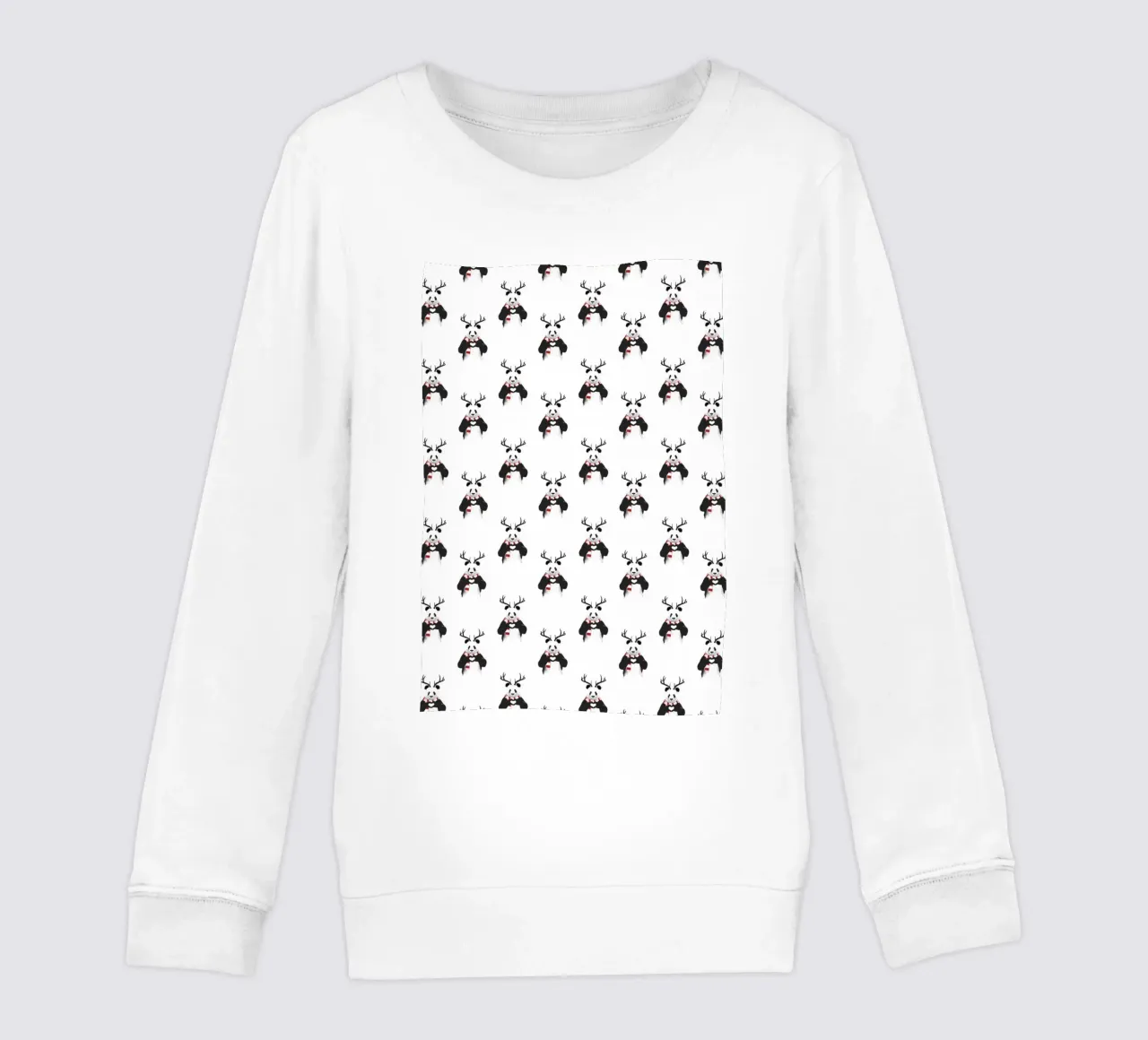 Xmas Panda Pattern felpa bambino da Balazs Solti