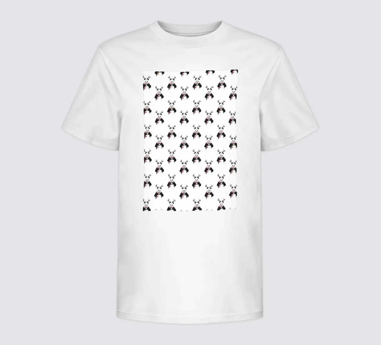 Xmas Panda Pattern t-shirt bambini da Balazs Solti