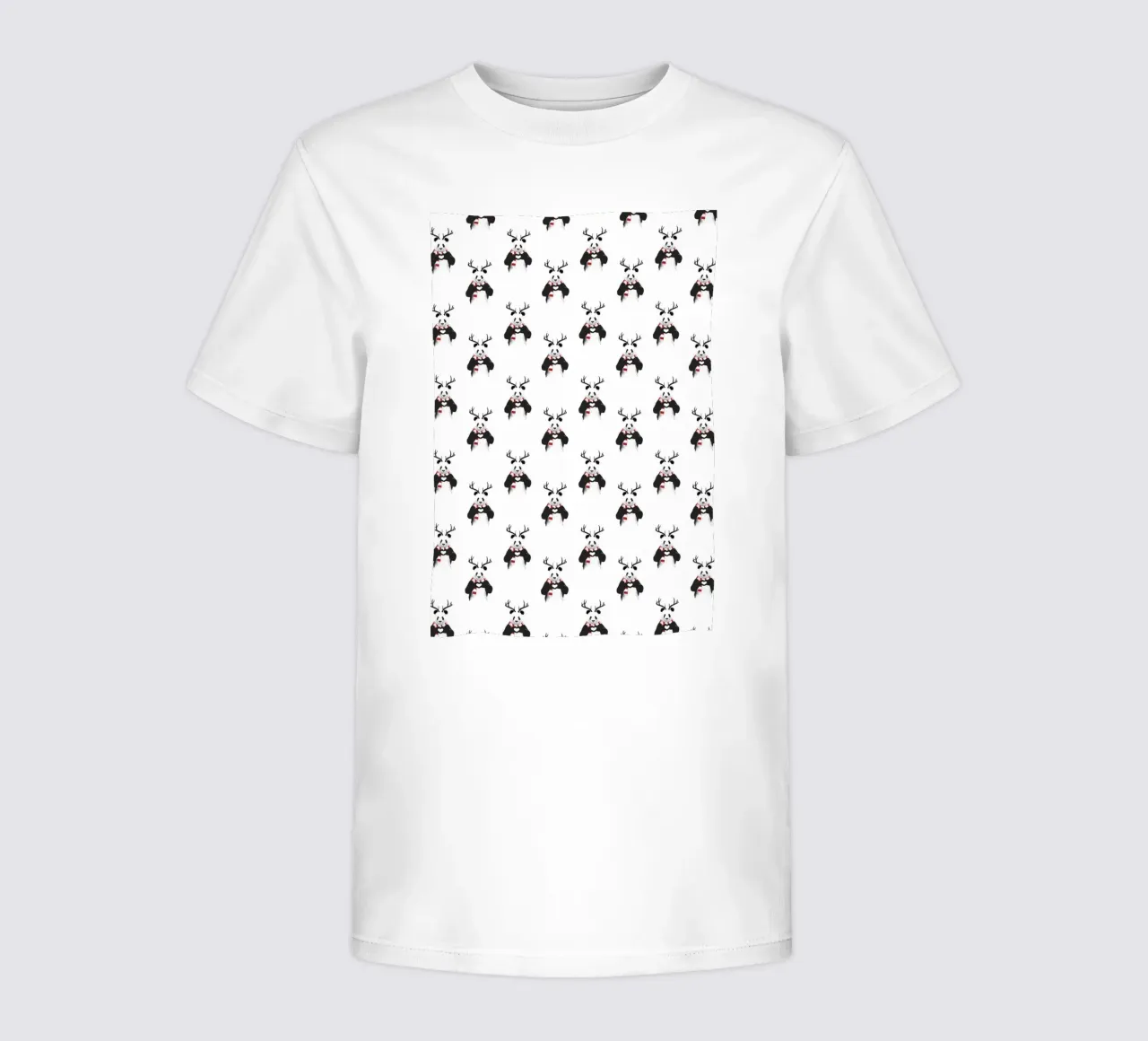 Xmas Panda Pattern t-shirt bambini da Balazs Solti
