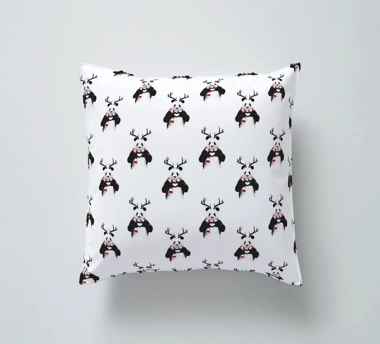 Xmas Panda Pattern cuscino da Balazs Solti