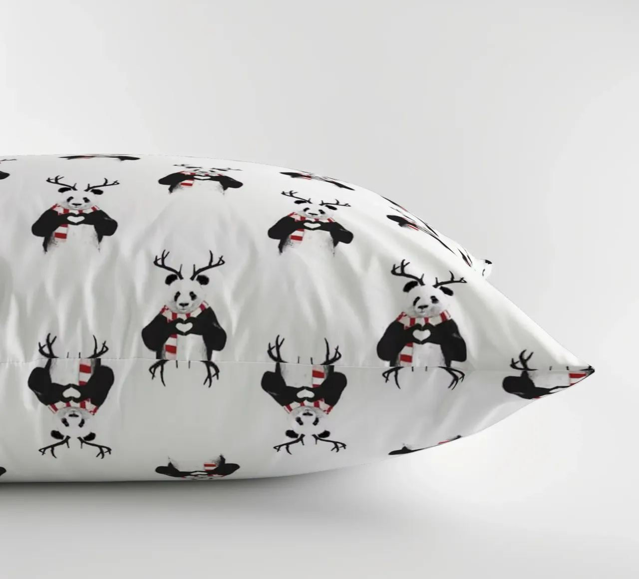 Xmas Panda Pattern cuscino da Balazs Solti