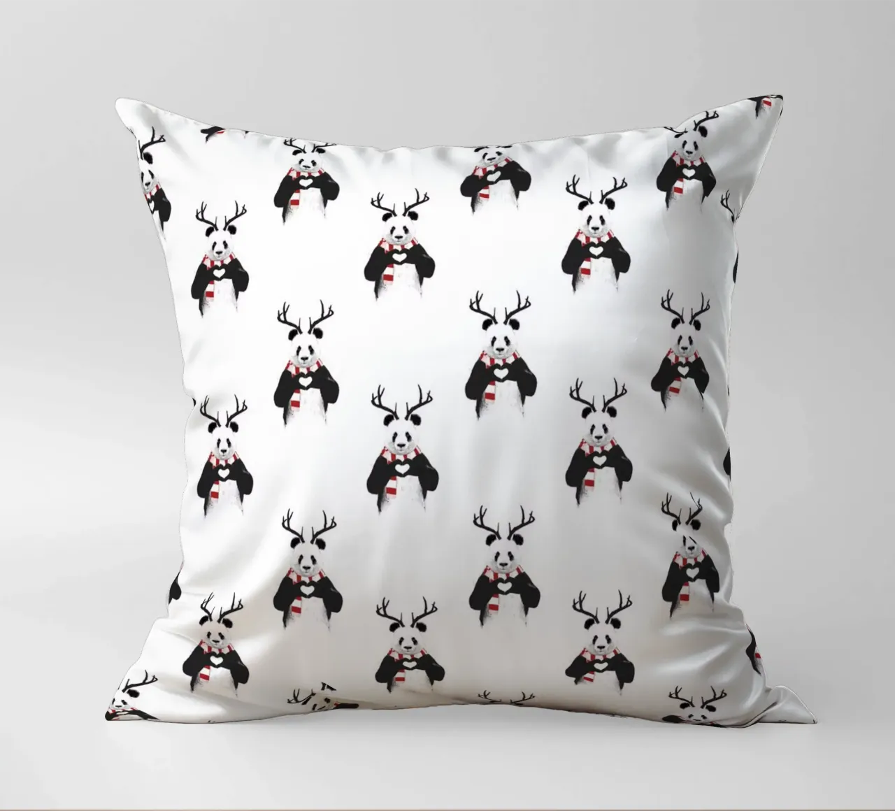 Xmas Panda Pattern cuscino da Balazs Solti