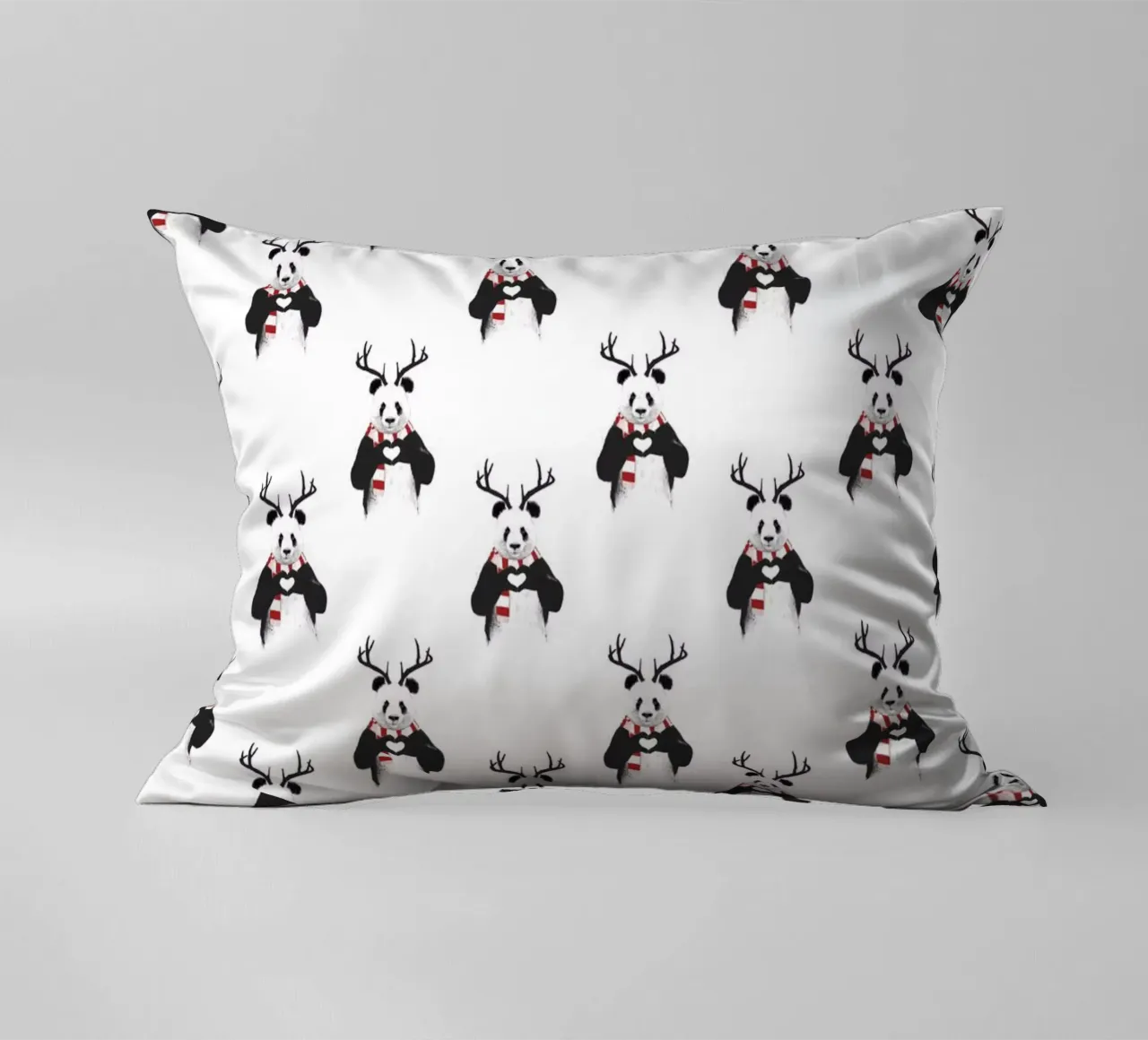 Xmas Panda Pattern cuscino da Balazs Solti
