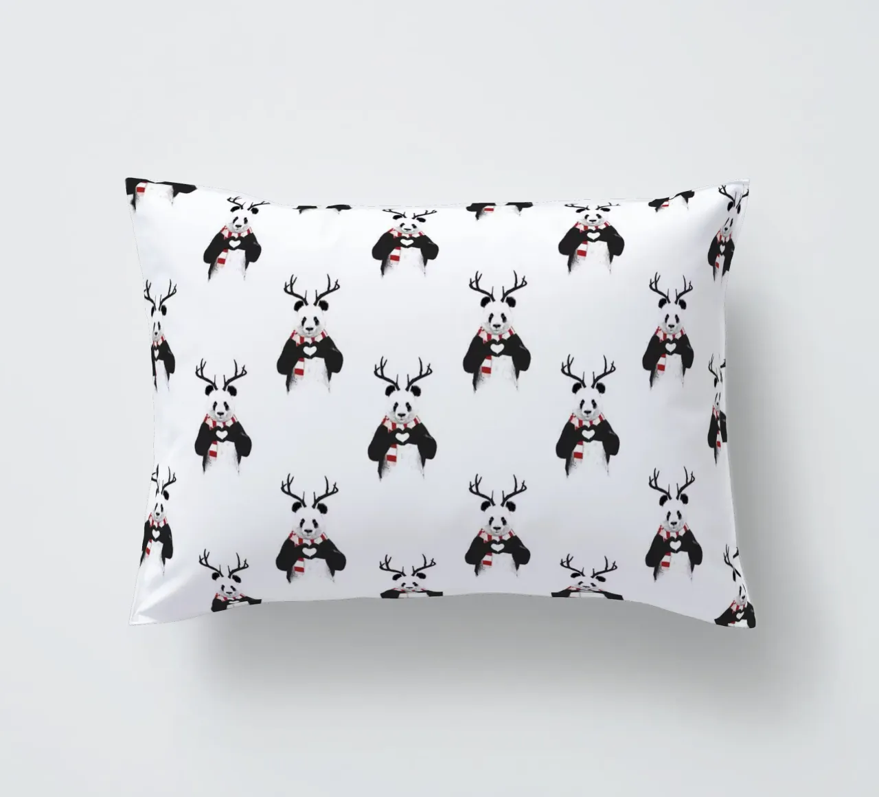 Xmas Panda Pattern cuscino da Balazs Solti