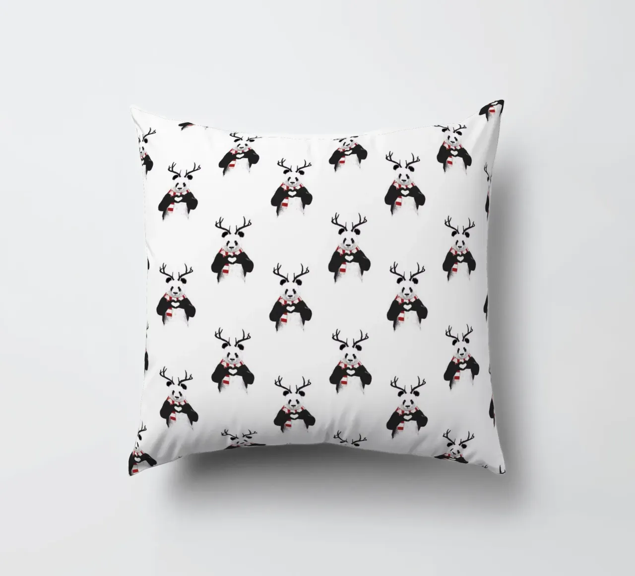 Xmas Panda Pattern cuscino da Balazs Solti