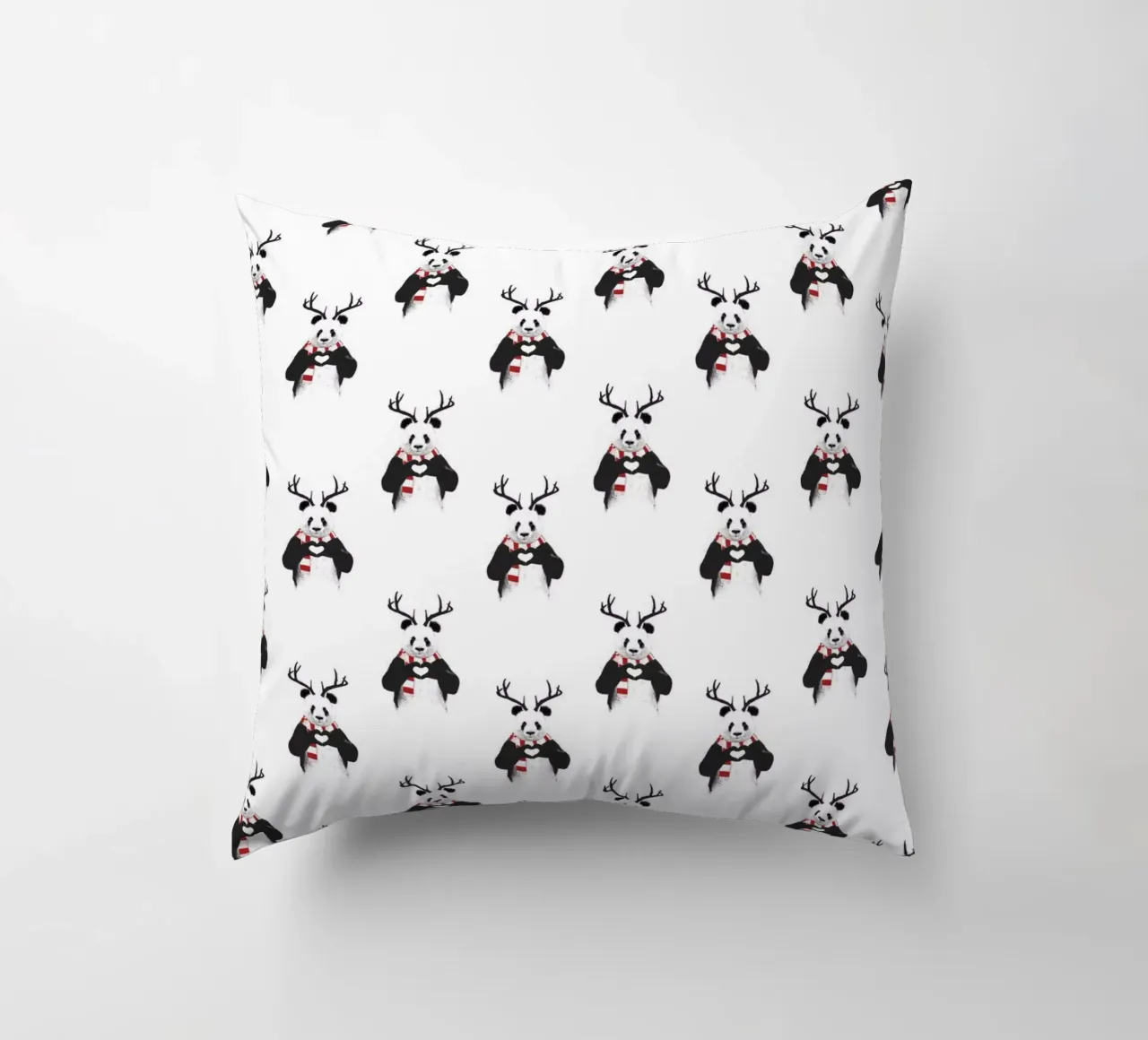 Xmas Panda Pattern cuscino da Balazs Solti