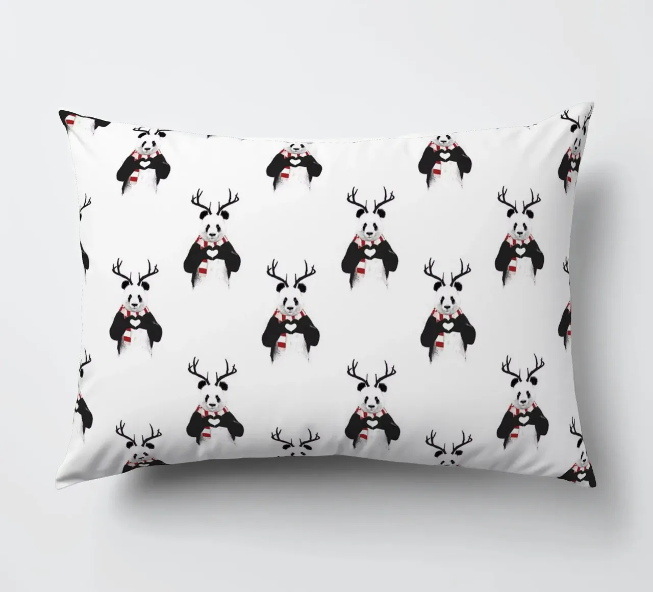 Xmas Panda Pattern cuscino da Balazs Solti