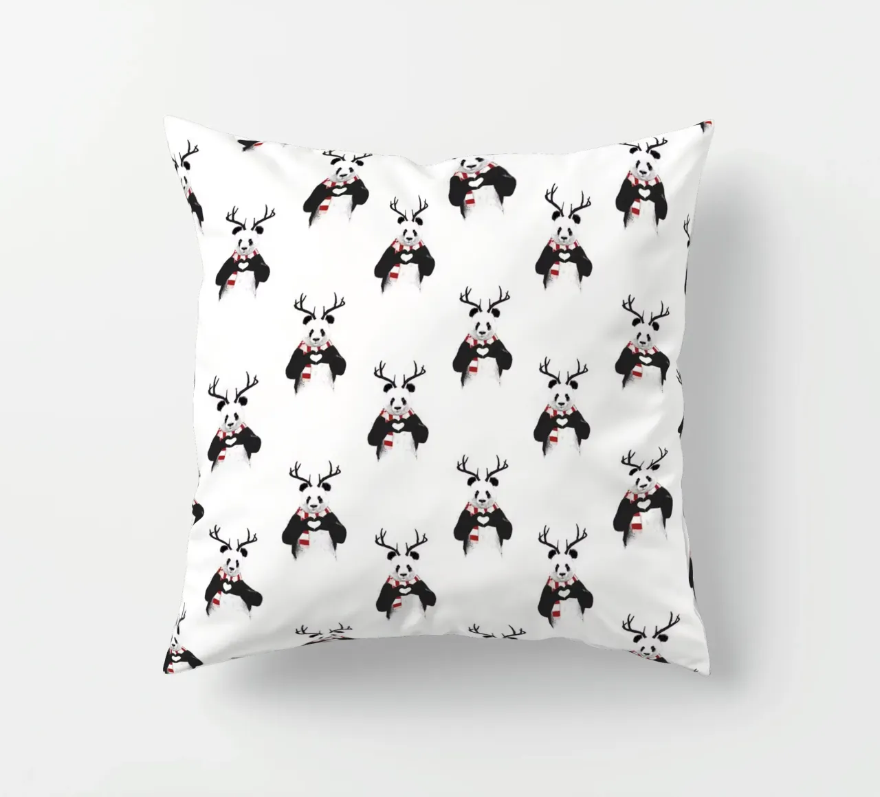 Xmas Panda Pattern cuscino da Balazs Solti