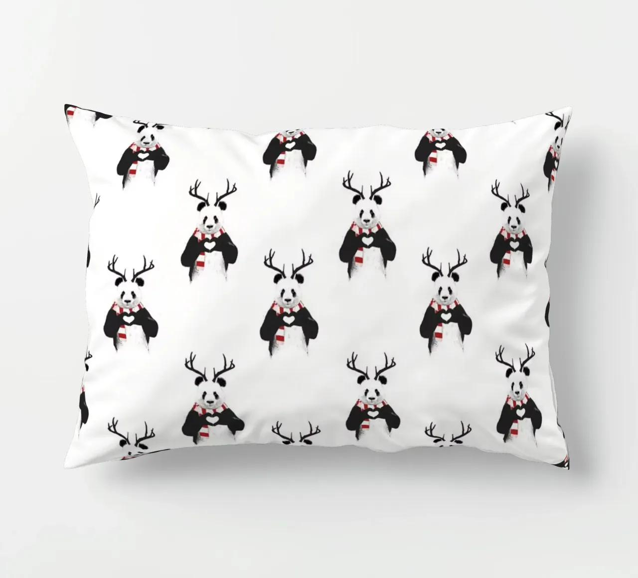 Xmas Panda Pattern cuscino da Balazs Solti