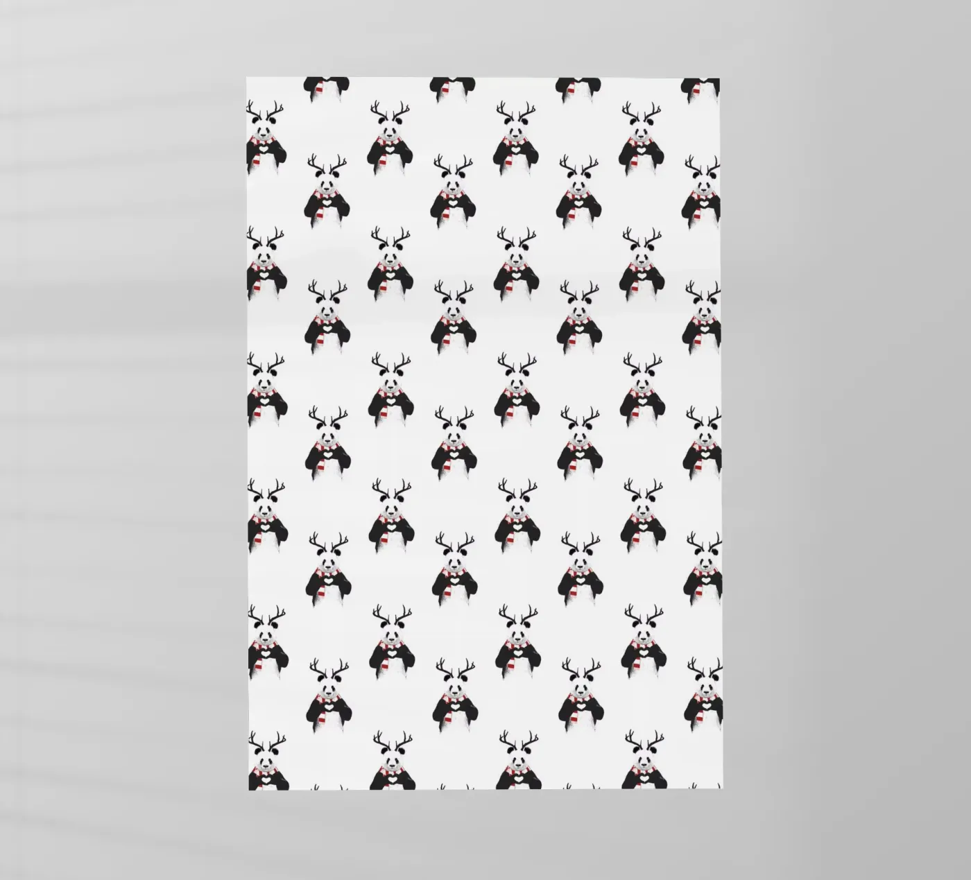 Xmas Panda Pattern backlit folie van Balazs Solti
