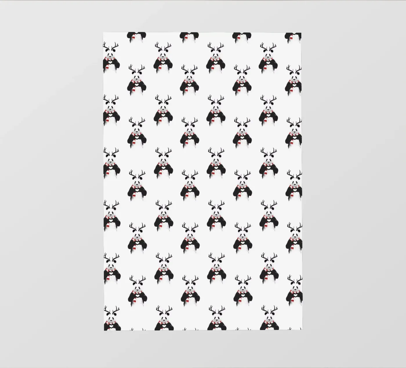 Xmas Panda Pattern backlit folie van Balazs Solti