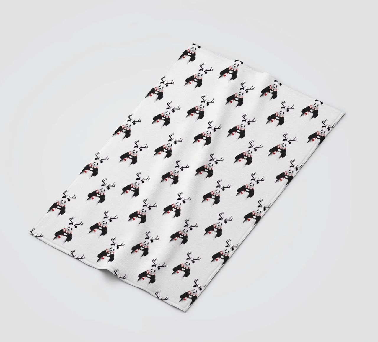 Xmas Panda Pattern coperta in pile da Balazs Solti