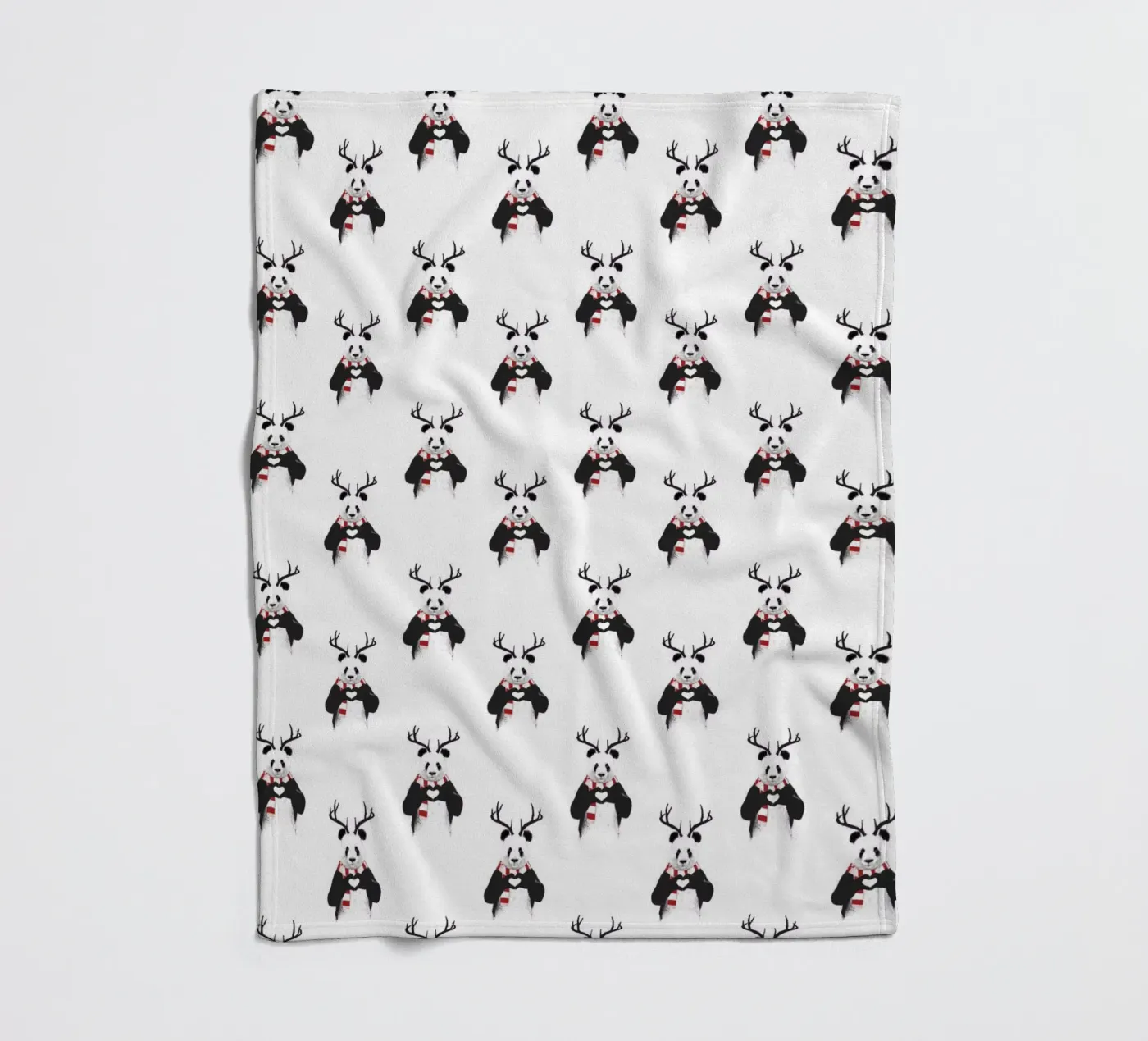 Xmas Panda Pattern coperta in pile da Balazs Solti