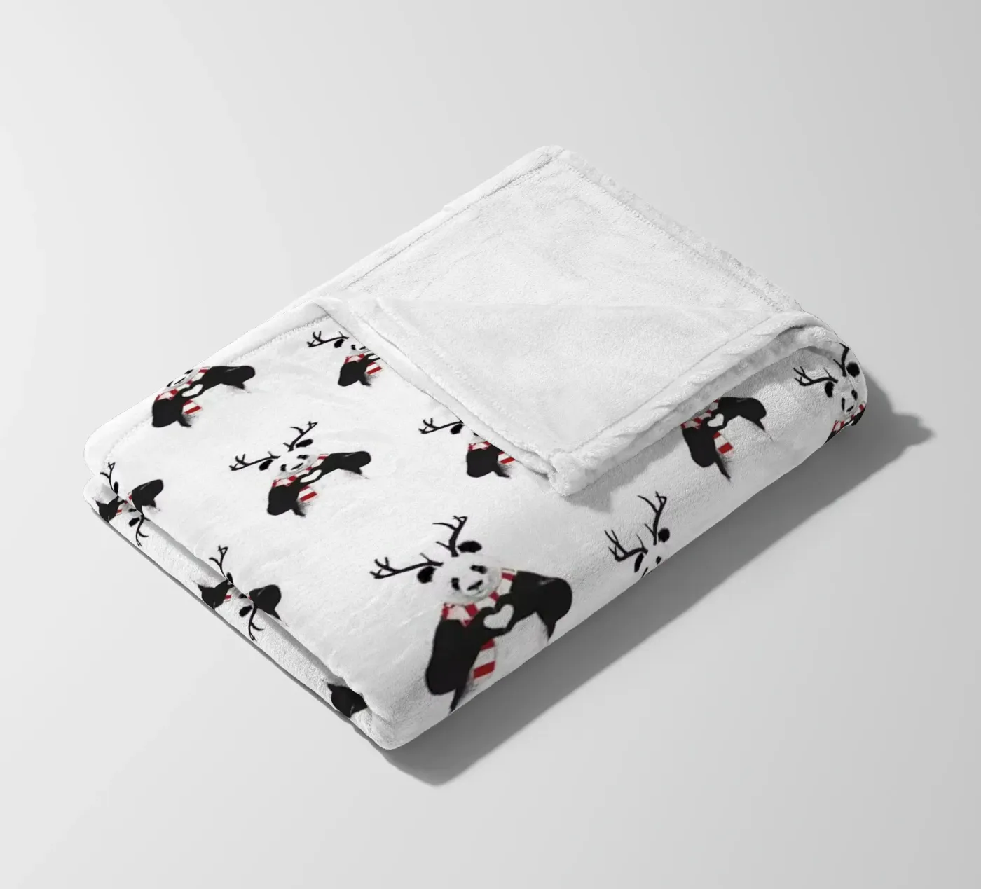 Xmas Panda Pattern coperta in pile da Balazs Solti