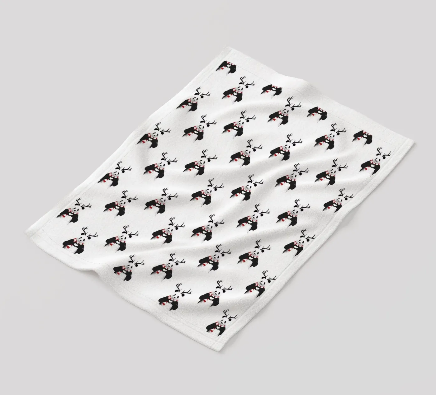 Xmas Panda Pattern coperta in pile da Balazs Solti