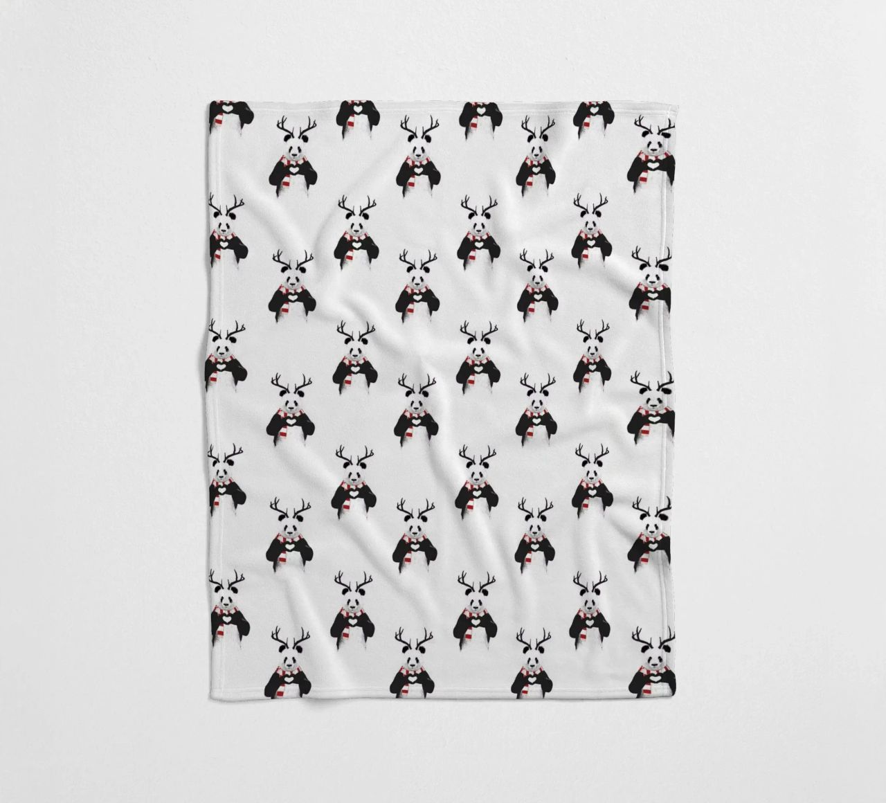 Xmas Panda Pattern coperta in pile da Balazs Solti