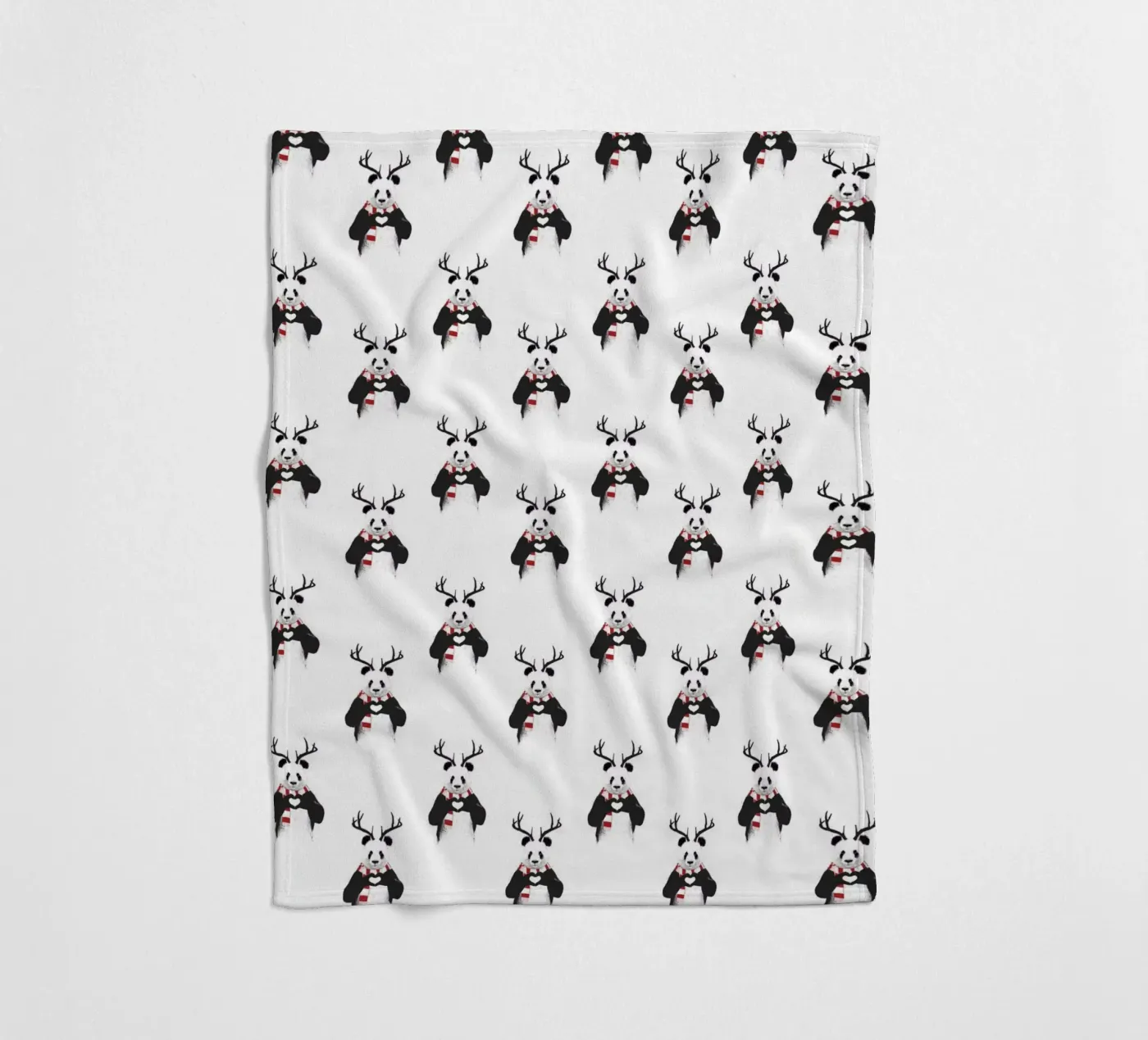 Xmas Panda Pattern coperta in pile da Balazs Solti
