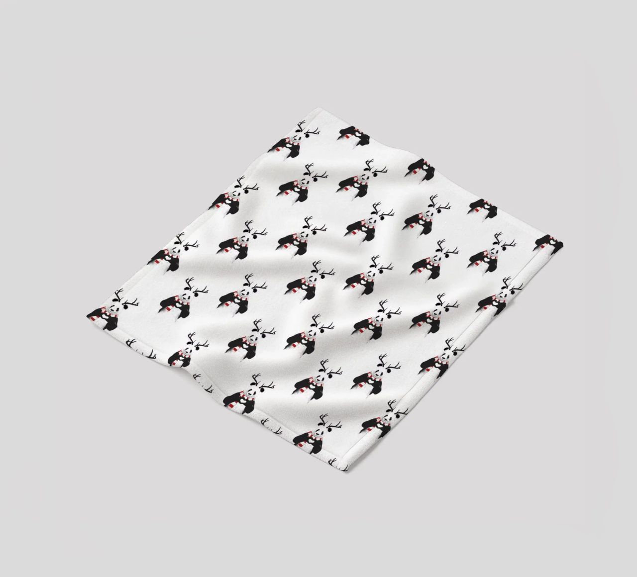 Xmas Panda Pattern coperta in pile da Balazs Solti